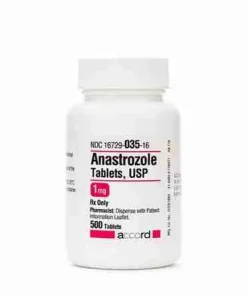 Buy Anastrozole Anti-Estrogen Tablet Online – Genuine 1mg white tablets, high purity aromatase inhibitor, pharmaceutical grade research material, sealed blister pack