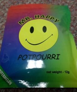Original Mr. Happy Potpourri package – 3g, 5g, 10g, 25g sizes, authentic strong herbal blend